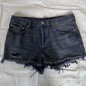 Levi’s 501 Distressed Denim Shorts